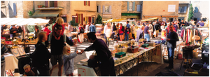Periodic market in rural France