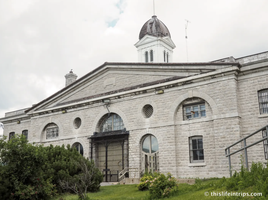 Exterior of Kingston Penitentiary, a historic federal prison in Canada