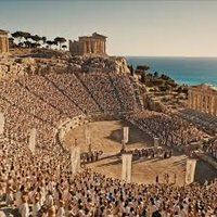 Ancient Greek theater, illustrating public participation in cultural life