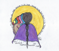 Drawing representing advocacy and unity among incarcerated women