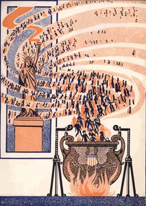 Melting pot illustration