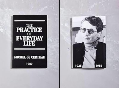 Book cover and photo of Michel de Certeau