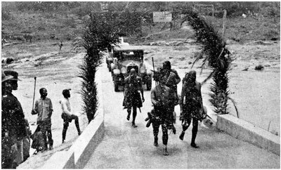 Opening ceremony of a new bridge across the Mfolozi River, 1938