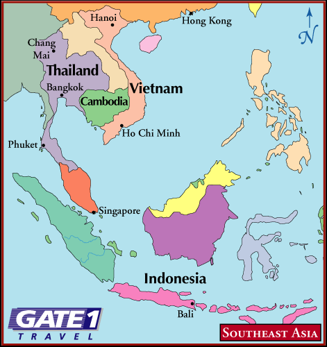 Map of Southeast Asia