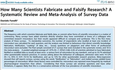 Meta-analysis of scientific misconduct