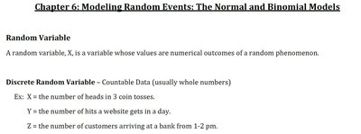 Random variable definitions and examples