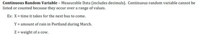 Continuous random variable examples