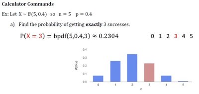 Binomial probability for exactly 3 successes