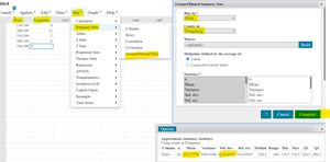 StatCrunch grouped data calculation for home prices