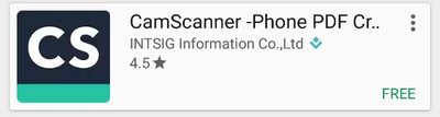 CamScanner app screenshot