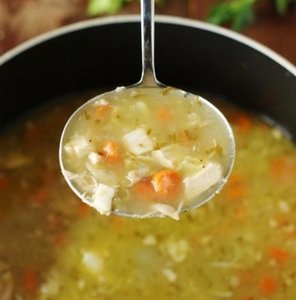 Soup ladle as analogy for sampling
