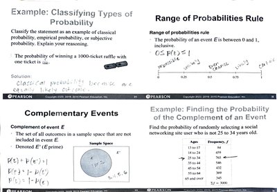Classifying types of probability