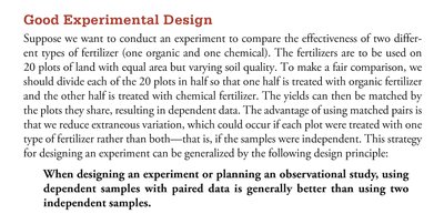 Good Experimental Design explanation