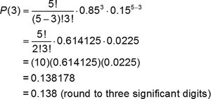 Binomial probability calculation for Twitter example