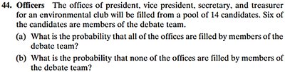 Officers probability problem