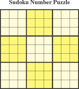 Sudoku Number Puzzle grid