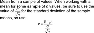 Sample mean formula