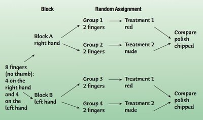 Nail polish blocking diagram