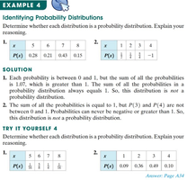 Identifying probability distributions example