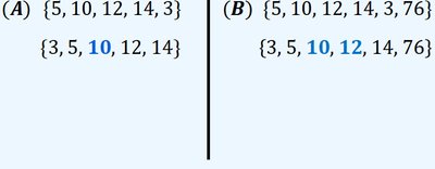 Sorted data for median calculation