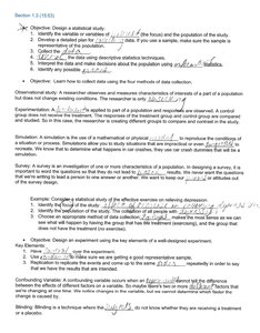 Designing statistical studies and types of studies