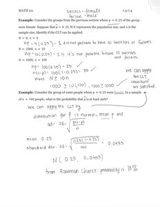 Checking CLT conditions for sample proportions