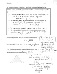 Confidence interval explanation and margin of error