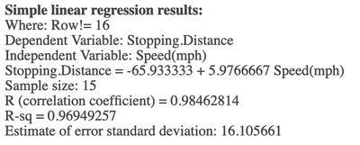 Formula for correlation coefficient r