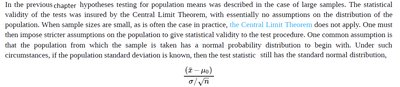 Formula for z-test statistic when sigma is known