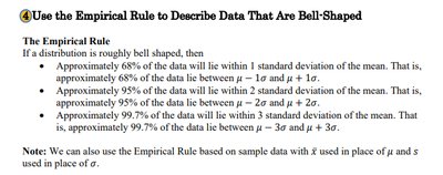Empirical Rule explanation