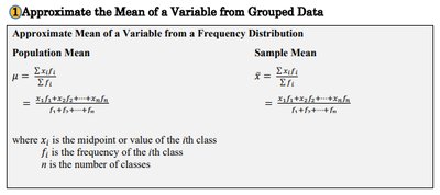 Approximating standard deviation from grouped data