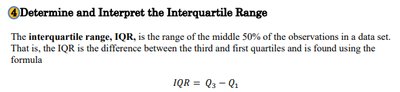 Checking for outliers using quartiles and IQR