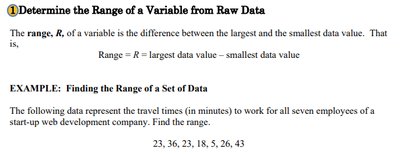 Range definition and example