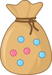 Bag of marbles representing dependent events