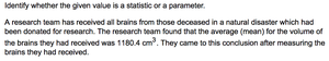 Sample vs. parameter example