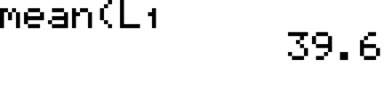 TI calculator mean calculation