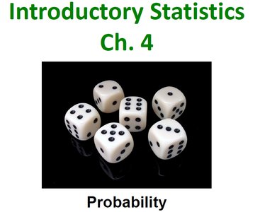 Dice representing probability
