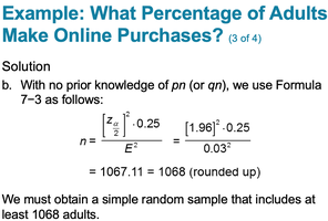 Example: What percentage of adults make online purchases? (no prior info)