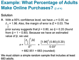 Example: What percentage of adults make online purchases?