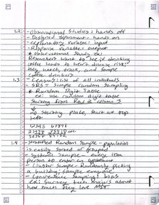 Sampling methods and randomization table