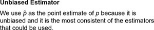 Unbiased estimator explanation
