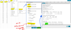 StatCrunch regression output