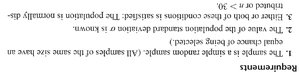 Requirements for t-intervals