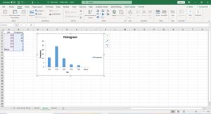 Excel histogram chart example