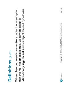 Definition of statistical significance