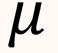 Population mean symbol