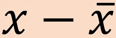 Squared deviation from mean