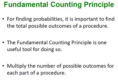 Fundamental Counting Principle explanation