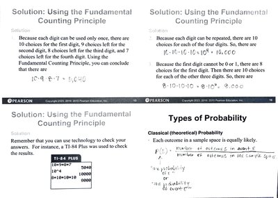 Worked solutions for counting principle with access codes