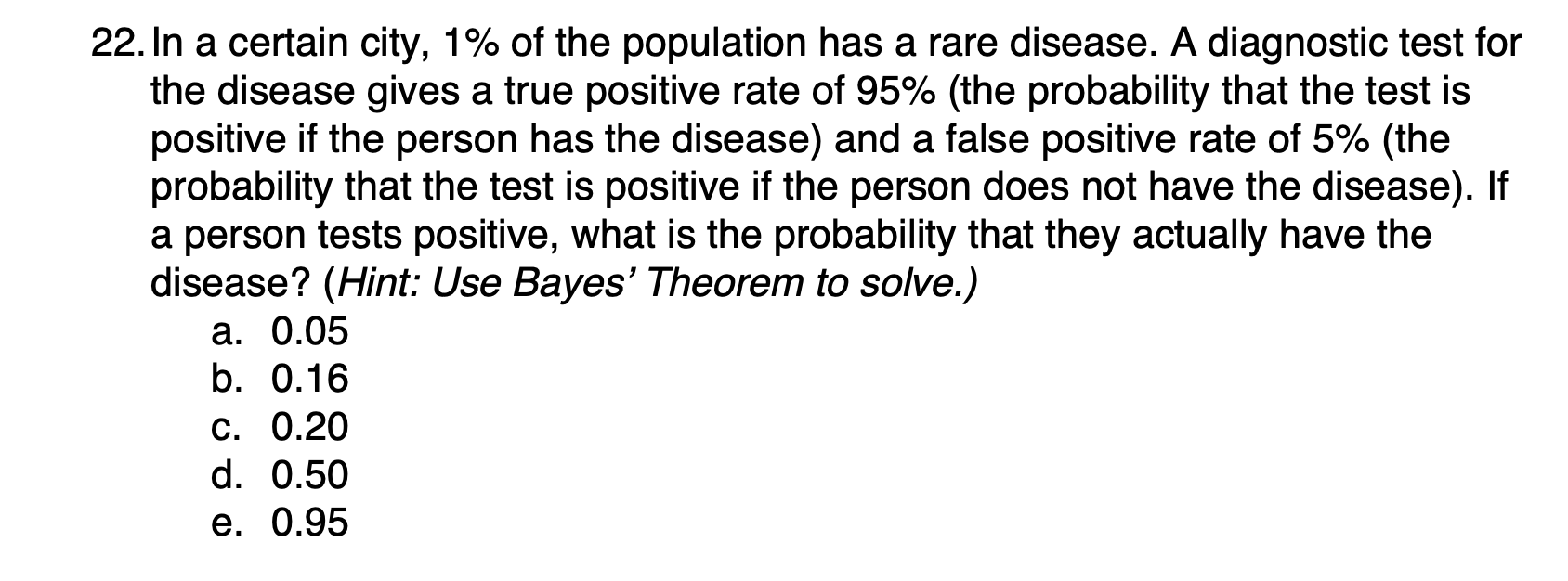 Bayes' Theorem probability tree diagram